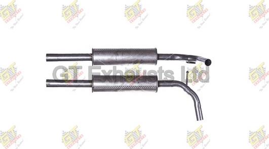 GT Exhausts GSE025 - Средний глушитель выхлопных газов autosila-amz.com