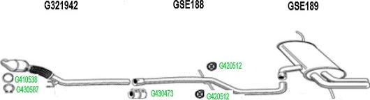 GT Exhausts GSE188 - Труба выхлопного газа autosila-amz.com