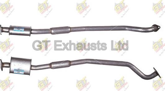 GT Exhausts GSU103 - Средний глушитель выхлопных газов autosila-amz.com