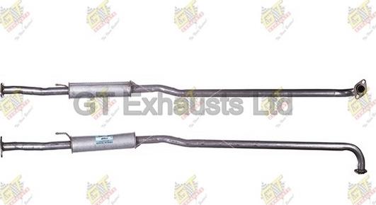 GT Exhausts GTT700IMP - Средний глушитель выхлопных газов autosila-amz.com