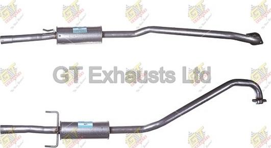 GT Exhausts GTY640 - Средний глушитель выхлопных газов autosila-amz.com