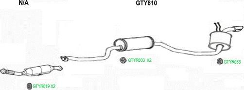 GT Exhausts GTY810 - Глушитель выхлопных газов, конечный autosila-amz.com