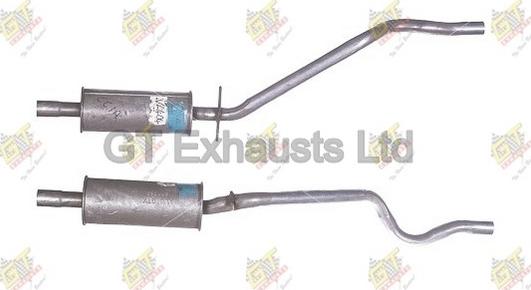 GT Exhausts GVL404 - Средний глушитель выхлопных газов autosila-amz.com