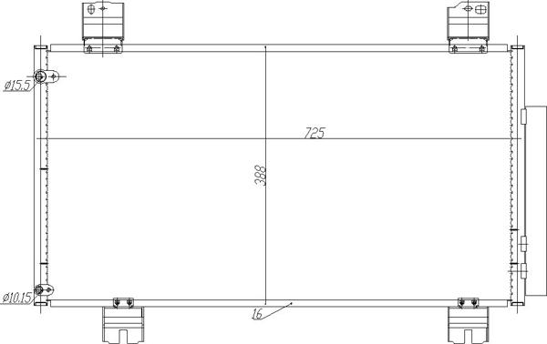 Hart 545 547 - Конденсатор кондиционера autosila-amz.com