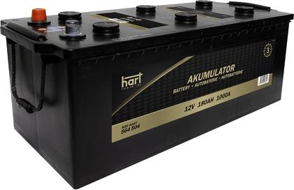 Hart 564 504 - Стартерная аккумуляторная батарея, АКБ autosila-amz.com