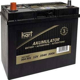 Hart 564 501 - Стартерная аккумуляторная батарея, АКБ autosila-amz.com