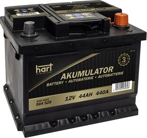 Hart 564 525 - Стартерная аккумуляторная батарея, АКБ autosila-amz.com