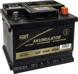 Hart 564 520 - Стартерная аккумуляторная батарея, АКБ autosila-amz.com