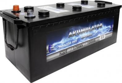 Hart 534 949 - Стартерная аккумуляторная батарея, АКБ autosila-amz.com