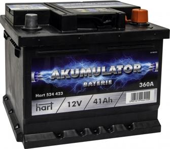 Hart 524 423 - Стартерная аккумуляторная батарея, АКБ autosila-amz.com
