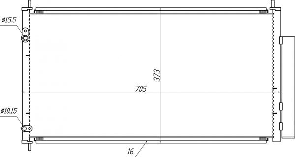 Hart 645 310 - Конденсатор кондиционера autosila-amz.com