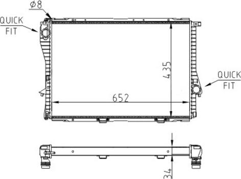 Hart 643 016 - Радиатор, охлаждение двигателя autosila-amz.com