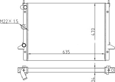 Hart 605 920 - Радиатор, охлаждение двигателя autosila-amz.com