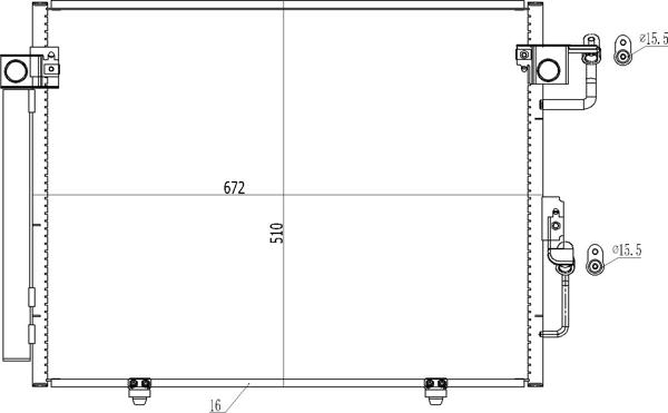 Hart 606 134 - Конденсатор кондиционера autosila-amz.com