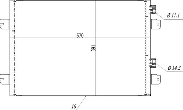 Hart 606 791 - Конденсатор кондиционера autosila-amz.com