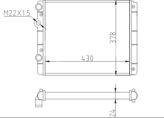 Hart 600 528 - Радиатор, охлаждение двигателя autosila-amz.com