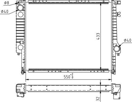 Hart 600 191 - Радиатор, охлаждение двигателя autosila-amz.com