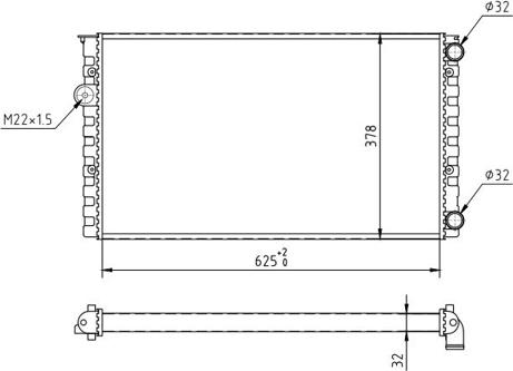 Hart 600 247 - Радиатор, охлаждение двигателя autosila-amz.com