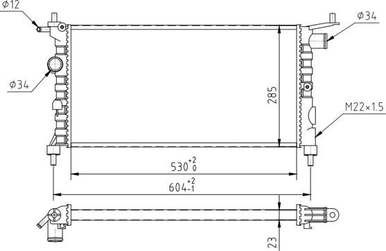 Hart 600 268 - Радиатор, охлаждение двигателя autosila-amz.com