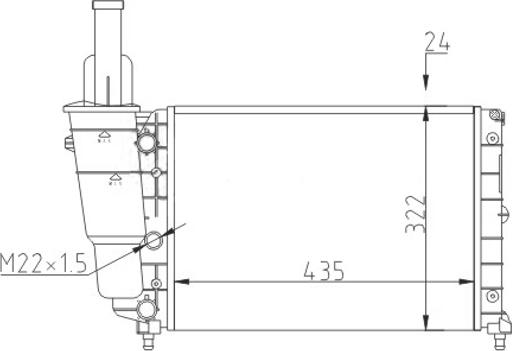 Hart 600 272 - Радиатор, охлаждение двигателя autosila-amz.com