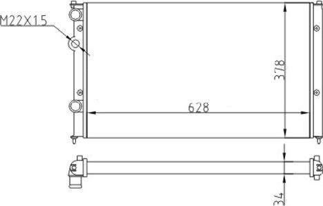 Hart 601 512 - Радиатор, охлаждение двигателя autosila-amz.com