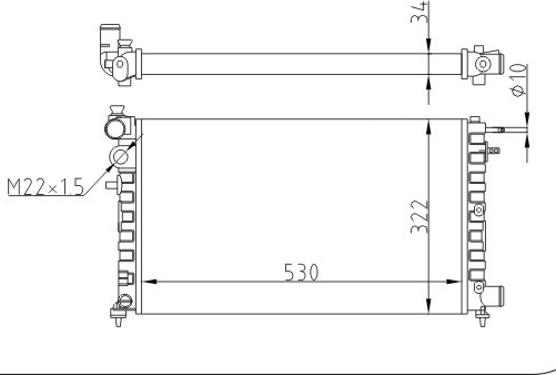 Hart 601 698 - Радиатор, охлаждение двигателя autosila-amz.com