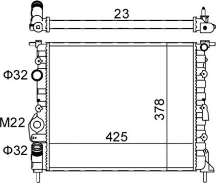 Hart 601 382 - Радиатор, охлаждение двигателя autosila-amz.com