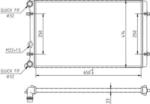 Hart 601 387 - Радиатор, охлаждение двигателя autosila-amz.com