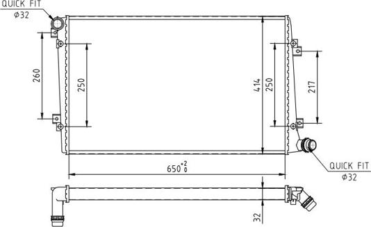 Hart 608 019 - Радиатор, охлаждение двигателя autosila-amz.com