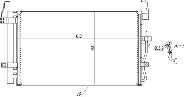 Hart 608 389 - Конденсатор кондиционера autosila-amz.com