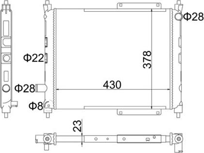 Hart 603 602 - Радиатор, охлаждение двигателя autosila-amz.com