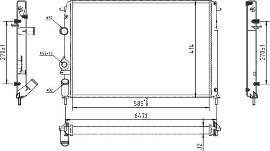 Hart 603 840 - Радиатор, охлаждение двигателя autosila-amz.com