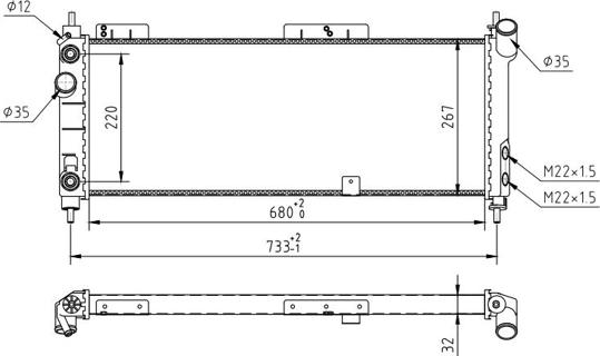 Hart 603 367 - Радиатор, охлаждение двигателя autosila-amz.com