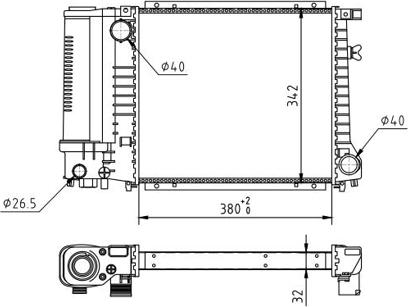 Hart 602 087 - Радиатор, охлаждение двигателя autosila-amz.com