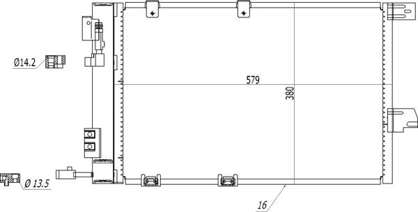 Hart 602 268 - Конденсатор кондиционера autosila-amz.com