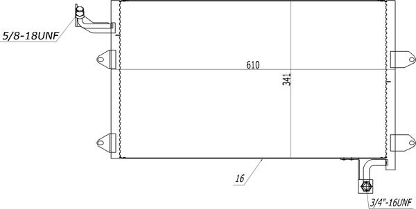 Hart 602 262 - Конденсатор кондиционера autosila-amz.com