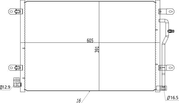 Hart 602 737 - Конденсатор кондиционера autosila-amz.com