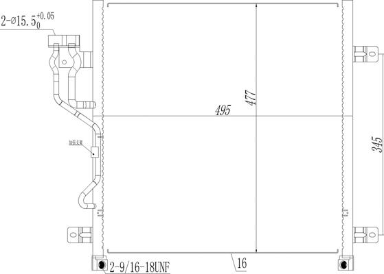 Hart 619 486 - Конденсатор кондиционера autosila-amz.com