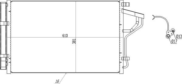 Hart 619 539 - Конденсатор кондиционера autosila-amz.com