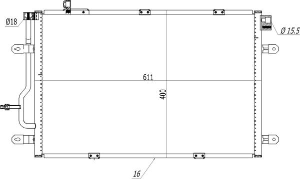 Hart 614 546 - Конденсатор кондиционера autosila-amz.com