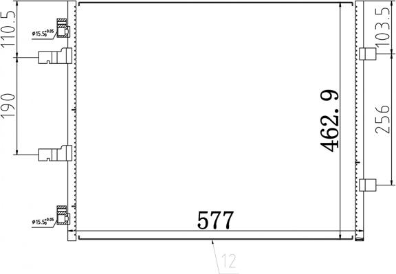 Hart 616 713 - Конденсатор кондиционера autosila-amz.com