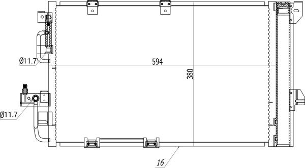 Hart 611 203 - Конденсатор кондиционера autosila-amz.com