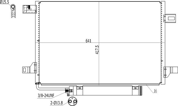 Hart 611 283 - Конденсатор кондиционера autosila-amz.com