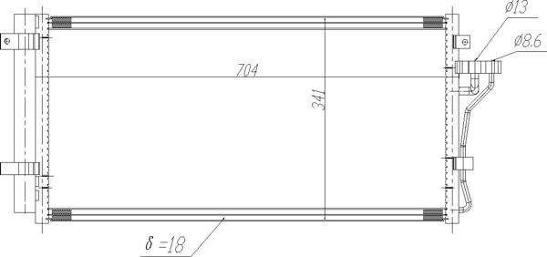 Hart 611 238 - Конденсатор кондиционера autosila-amz.com