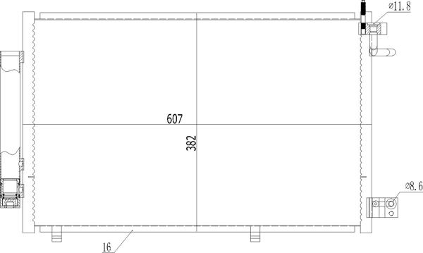 Hart 612 176 - Конденсатор кондиционера autosila-amz.com