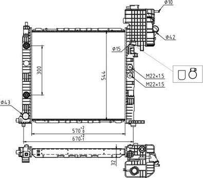 Hart 637 191 - Радиатор, охлаждение двигателя autosila-amz.com