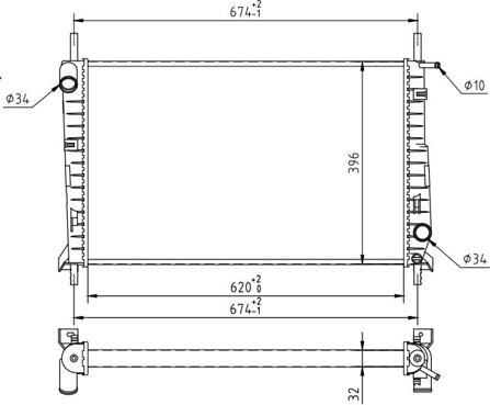 Hart 637 225 - Радиатор, охлаждение двигателя autosila-amz.com