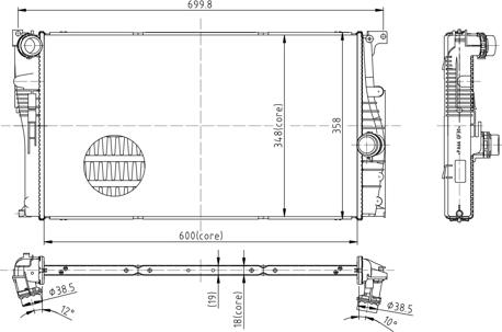 Hart 620 332 - Радиатор, охлаждение двигателя autosila-amz.com