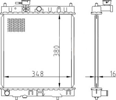 Hart 620 250 - Радиатор, охлаждение двигателя autosila-amz.com