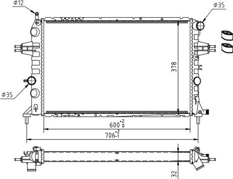 Hart 620 276 - Радиатор, охлаждение двигателя autosila-amz.com